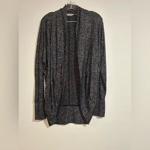 Athleta Open Front Cardigan Sweater Gray XXS Soft Knit Long Sleeve